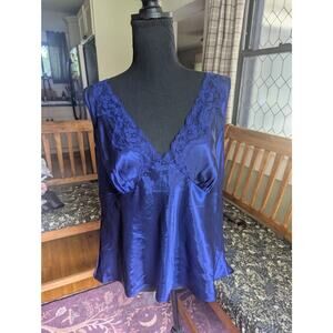 XL Sapphire Deep Blue Lingerie Top
